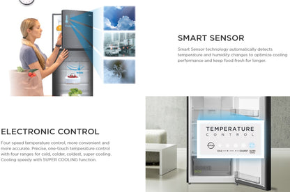 Midea 400L Mount Freezer Refrigerator MDRB431FGG28-MY Fridge Inverter MDRB431FGG28