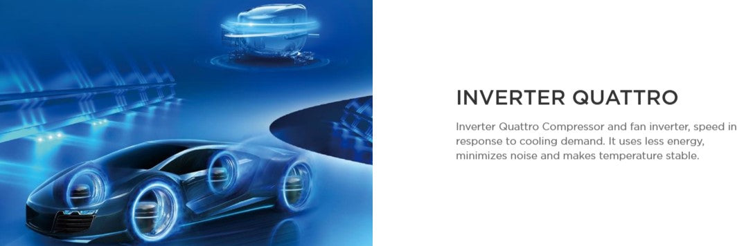 Midea 400L Mount Freezer Refrigerator MDRB431FGG28-MY Fridge Inverter MDRB431FGG28