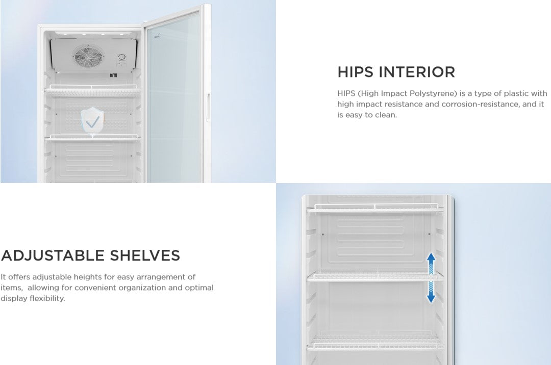 Midea 310L Showcase Refrigerator MD-RZ434FGG30 / MDRZ434FGG30