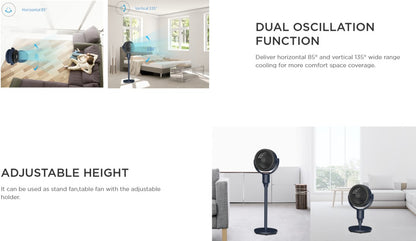 Midea 7" Circulation Fan - MFG180R0APB (Remote Control) Blue