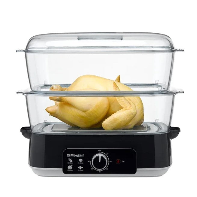 Morgan Steamer MFS-29 Black Food Steamer 28L MFS29BK