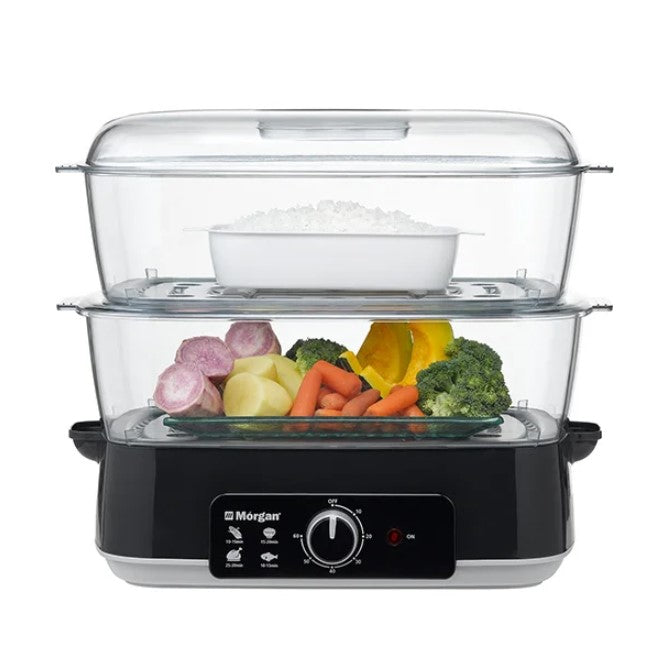 Morgan Steamer MFS-29 Black Food Steamer 28L MFS29BK