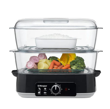 Morgan Steamer MFS-29 Black Food Steamer 28L MFS29BK