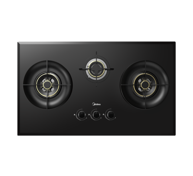 Midea 3 Burner MGH-9030GL Built-in Gas Hob MGH9030GL Tempered Glass (5.2kW) Dapur Gas