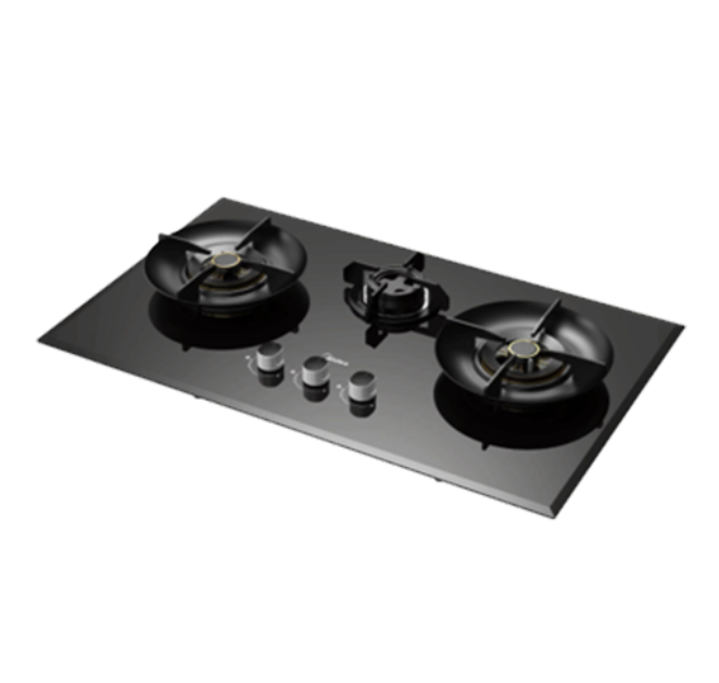 Midea 3 Burner MGH-9030GL Built-in Gas Hob MGH9030GL Tempered Glass (5.2kW) Dapur Gas
