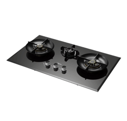 Midea 3 Burner MGH-9030GL Built-in Gas Hob MGH9030GL Tempered Glass (5.2kW) Dapur Gas