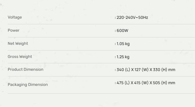 Mistral MHB1902 Hand Blender Mint MHB1902MT