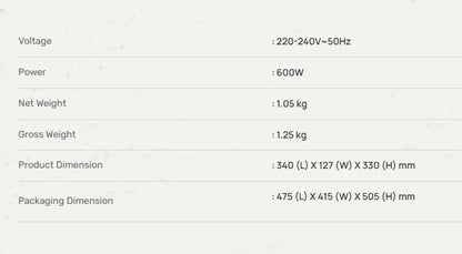 Mistral MHB1902 Hand Blender Pink MHB1902PK