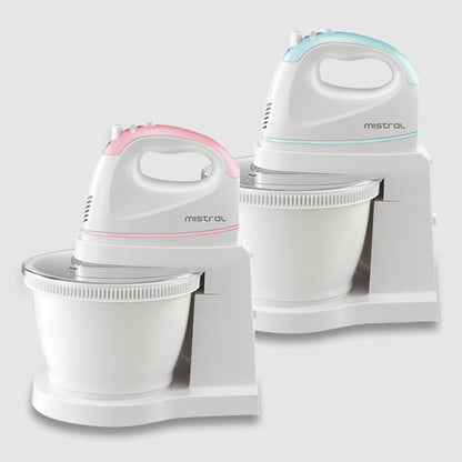 Mistral MHM502 Hand Mixer with Rotary Bowl Pink MHM502PK