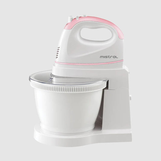 Mistral MHM502 Hand Mixer with Rotary Bowl Pink MHM502PK