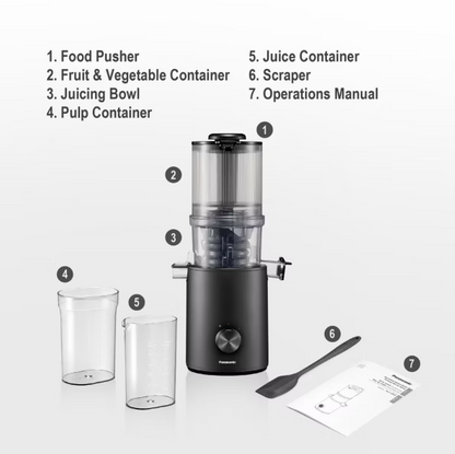 Panasonic Large Inlet Slow Juicer MJ-L800KSK / MJL800KSK