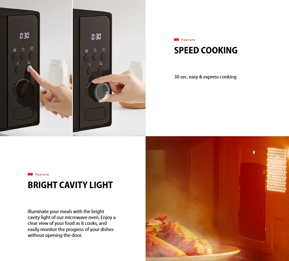 Toshiba 25L Microwave Oven 800W MM2-EM25PF(BK) / MM2EM25PFBK