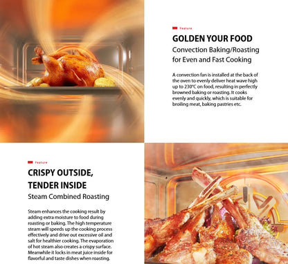 Toshiba 20L Pure Steam Oven 1650W MS3-STQ20SE(BK) / MS3STQ20SEBK