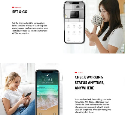 Toshiba 20L Pure Steam Oven 1650W MS3-STQ20SE(BK) / MS3STQ20SEBK