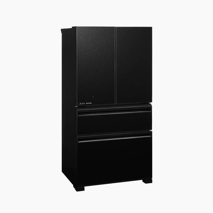 Mitsubishi 630L 4 Doors Fridge MR-LX68EM LX Series Multi Drawer Refrigerator MRLX68EM Glass Black