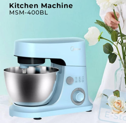 Midea 4L Stand Mixer 600W MSM-400BL / MSM400BL with 6 Speed (Blue)