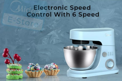 Midea 4L Stand Mixer 600W MSM-400BL / MSM400BL with 6 Speed (Blue)