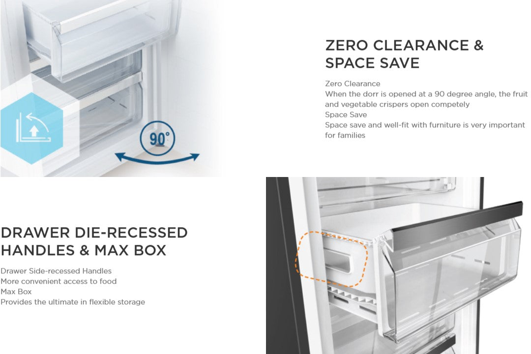 Midea MUF307SS 232L Upright Freezer MUF-307SS [NEW]