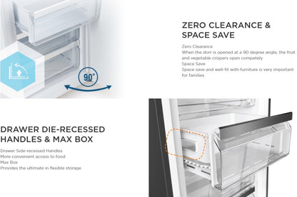 Midea MUF307SS 232L Upright Freezer MUF-307SS [NEW]