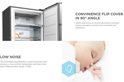 Midea MUF307SS 232L Upright Freezer MUF-307SS [NEW]