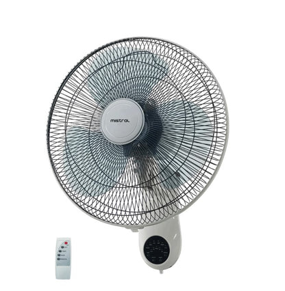 Mistral 16'' Wall Fan MWF1631R with Remote Control (White)
