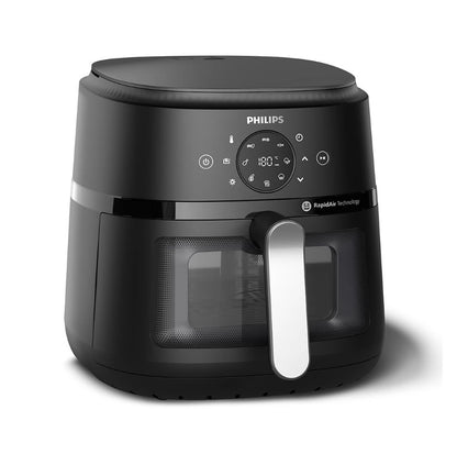 Philips 6.2L Airfryer NA231/09 with See-through Window NA231 (Black Silver)