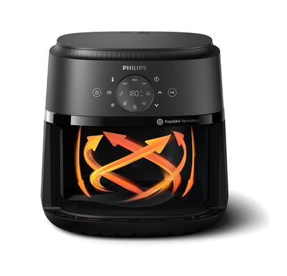 Philips 6.2L Airfryer NA231/09 with See-through Window NA231 (Black Silver)