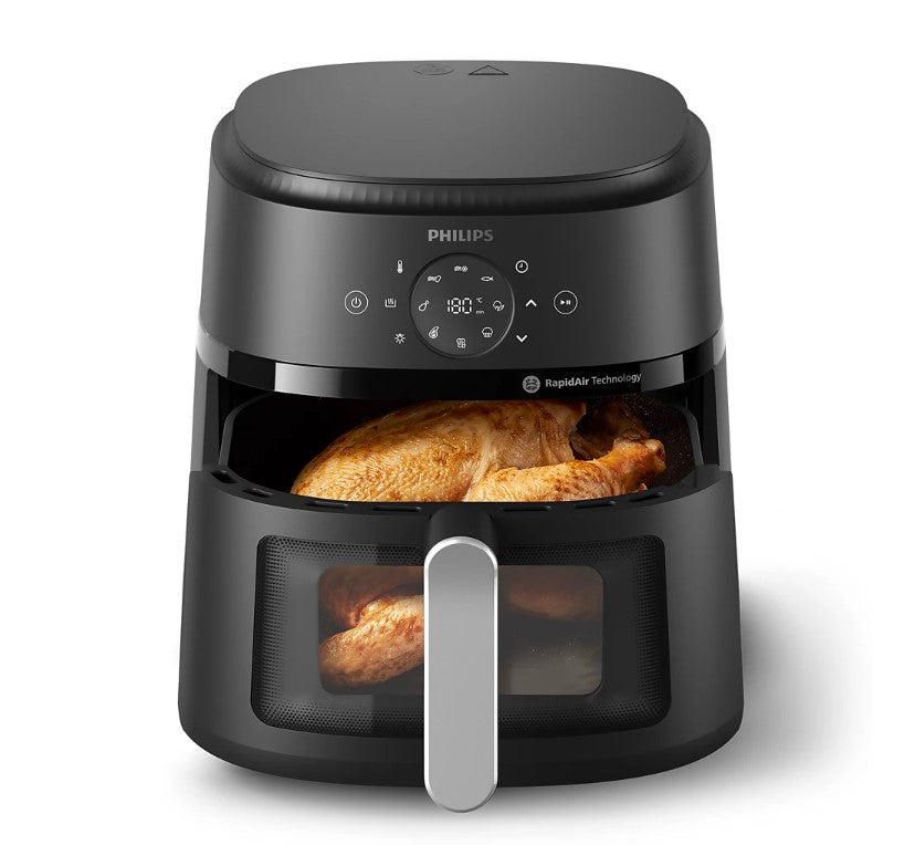 Philips 6.2L Airfryer NA231/09 with See-through Window NA231 (Black Silver)