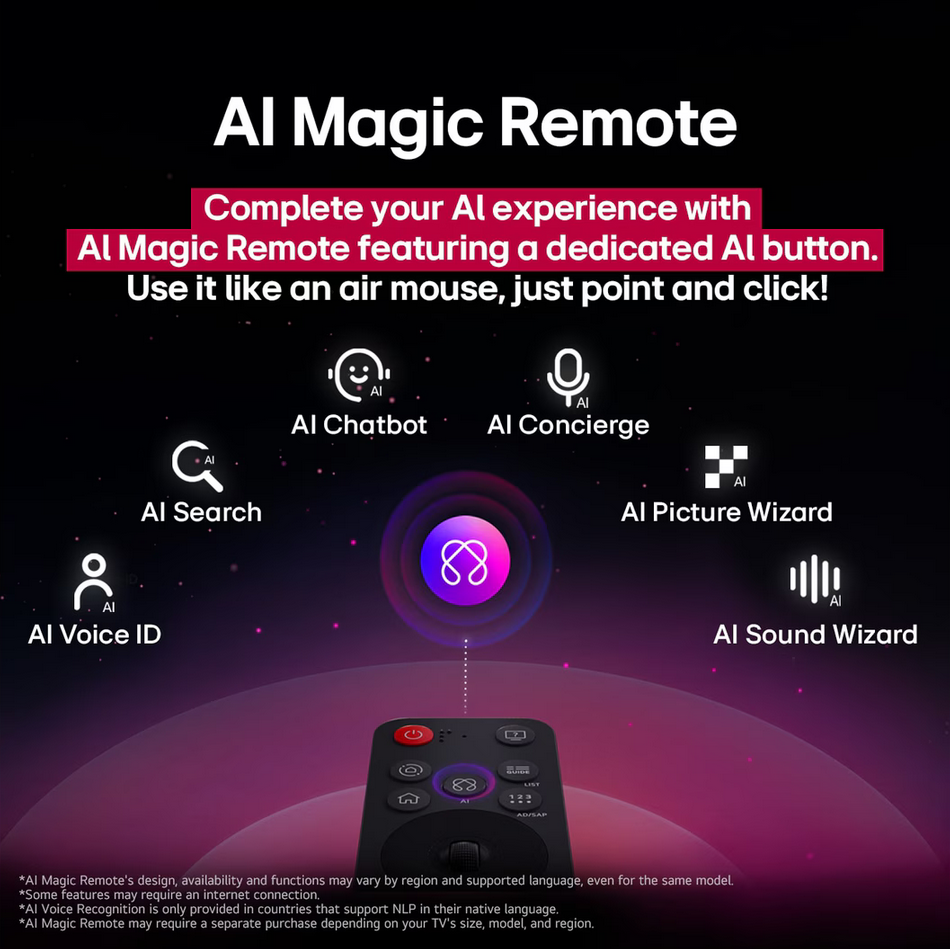 LG OLED65C5PSA 65 inch LG OLED evo AI TV C5 144Hz Gaming Mode* Dolby Vision & HDR10 4K UHD (2025)