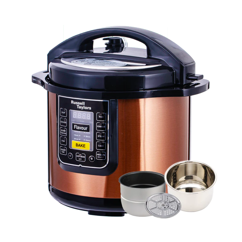 Russell Taylors Pressure Cooker 8L PC-80 2 Pots/PC80(2 POTS)