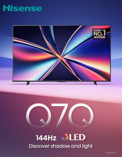 Hisense 65'' QLED TV Q7Q Series 65Q7Q 144Hz Game Mode Pro