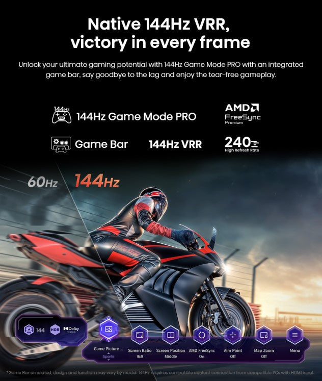 Hisense 65'' QLED TV Q7Q Series 65Q7Q 144Hz Game Mode Pro