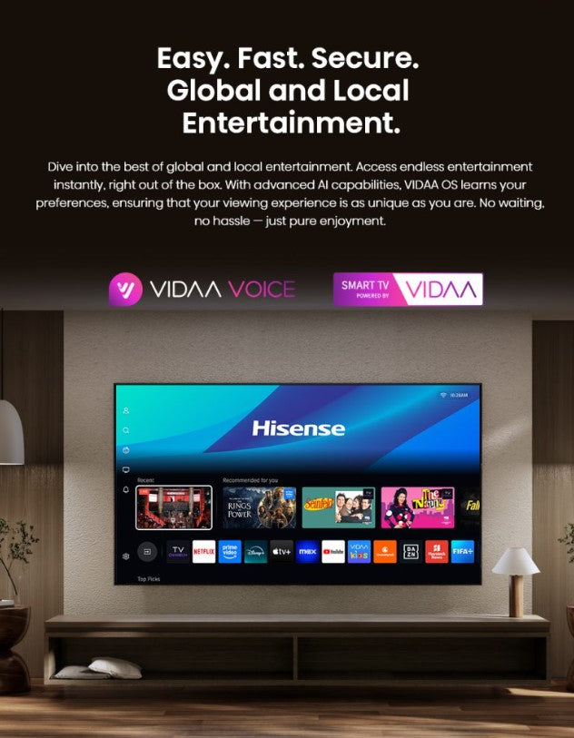Hisense 55'' QLED TV Q7Q Series 55Q7Q 144Hz Game Mode Pro
