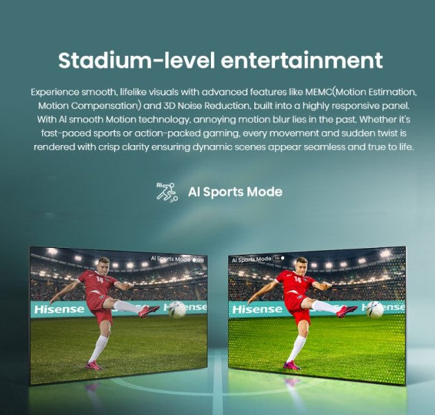 Hisense 55'' QLED TV Q7Q Series 55Q7Q 144Hz Game Mode Pro