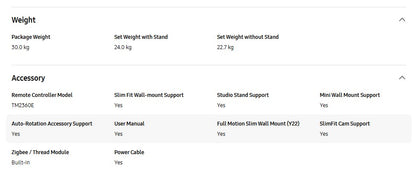 Samsung 65" QA65QN85FAKXXM Neo QLED 4K QN85F Vision AI Smart TV (2025) Television