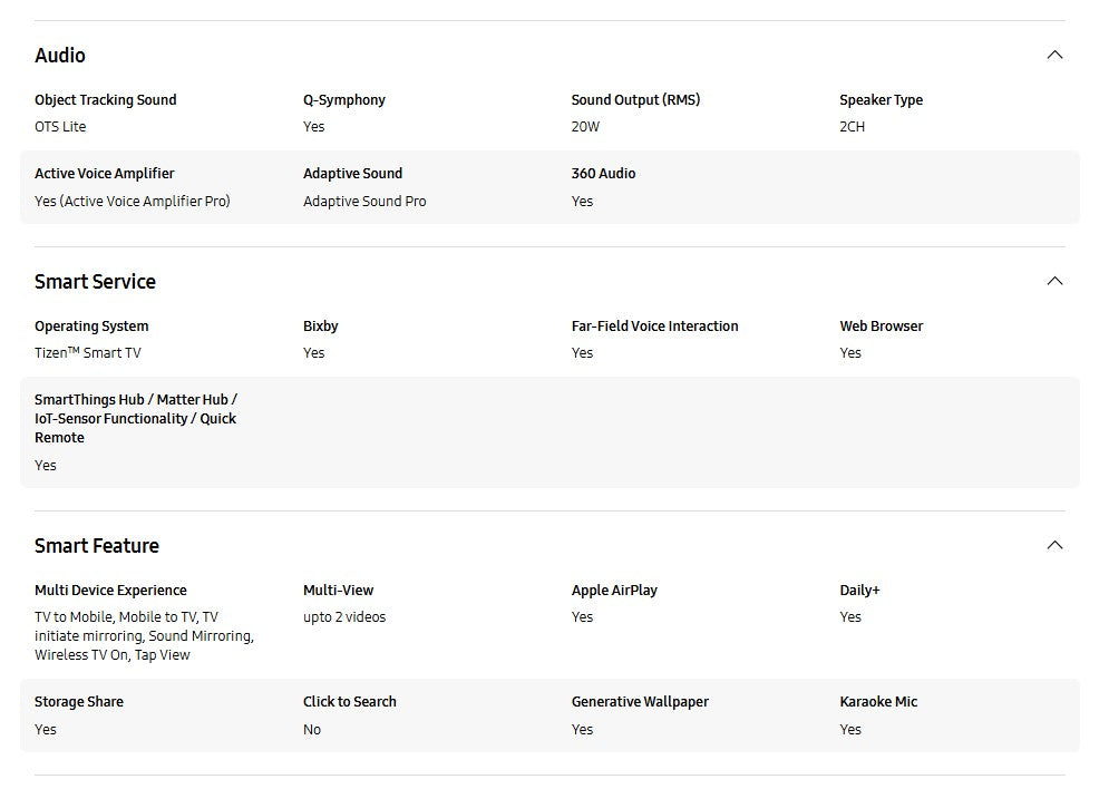 Samsung 75" Neo QLED QN70F 4K QA75QN70FAKXXM Vision AI Smart TV (2025) Television