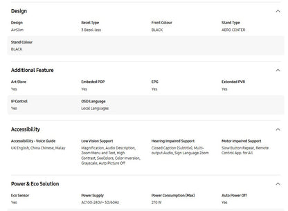 Samsung 75" Neo QLED QN70F 4K QA75QN70FAKXXM Vision AI Smart TV (2025) Television