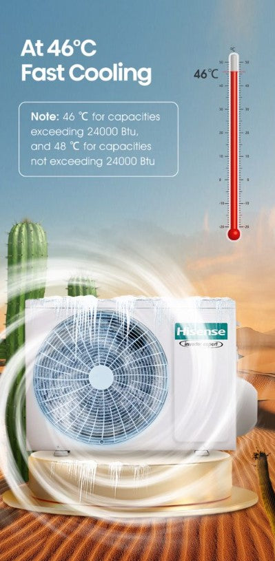 HISENSE 2.5hp AUC25QFGS Air Conditioner Non-Inverter