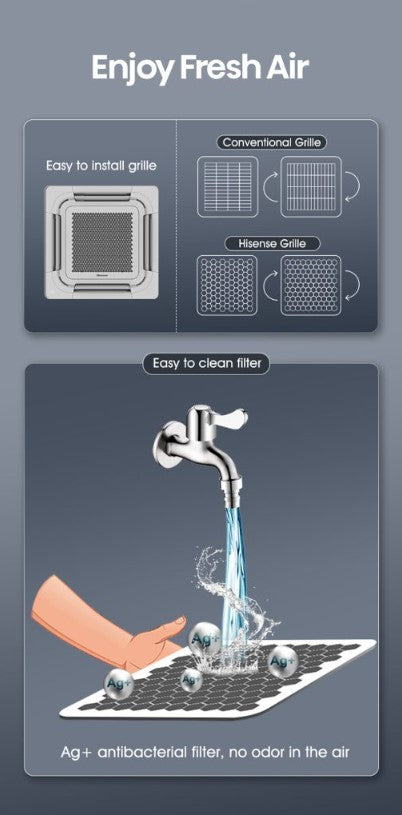 HISENSE 2.0hp AUC20QFGS Air Conditioner Non-Inverter