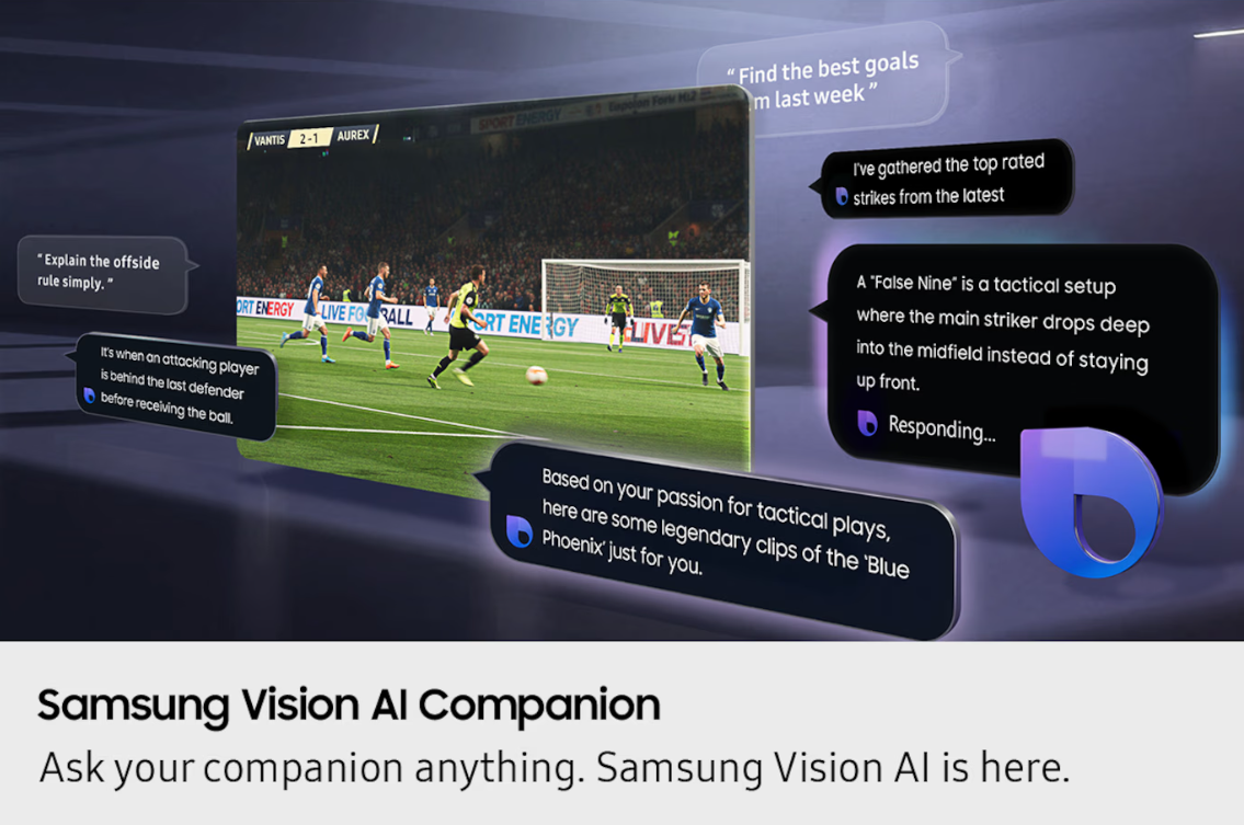Samsung 65" QA65QN80HAKXXM Neo QLED QN80H 4K Samsung Vision AI Smart TV (2026) Television