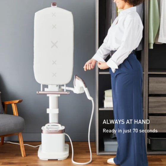 Tefal Garment Steamer IXEO Vision, QT1811G1 / QT18 All-in-One Steaming & Ironing, Multi-Position Board