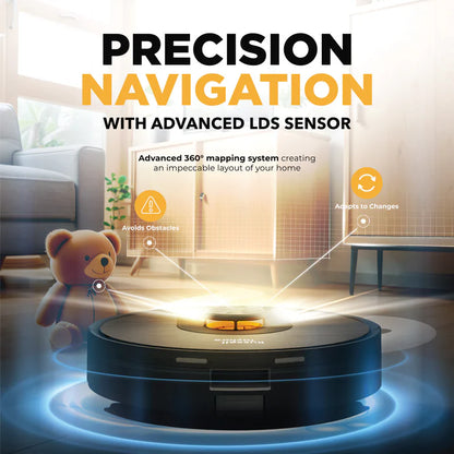 Russell Taylors Robot Vacuum Cleaner LDS Navigation Auto Empty Station R10 PRO