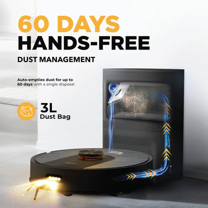 Russell Taylors Robot Vacuum Cleaner LDS Navigation Auto Empty Station R10 PRO