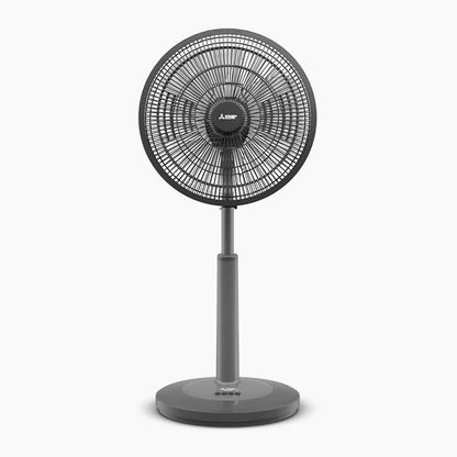 Mitsubishi R16A-GB-P (Grey) 16" Electric Tatami Stand Fan (Adjustable Height) 3 Blade R16AGBP