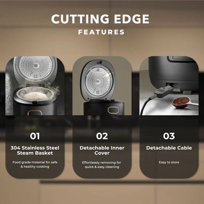 Russell Taylors Digital Low Sugar Rice Cooker (1.8L) RC10