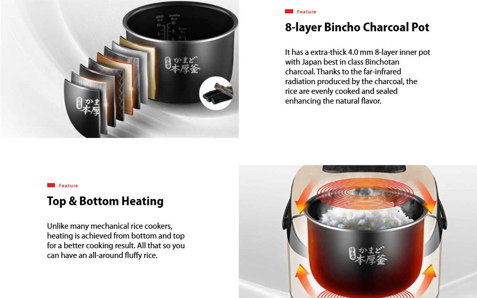 Toshiba 1.8L RC-18DR1NMY Multi-function Digital Rice Cooker / RC18DR1NMY