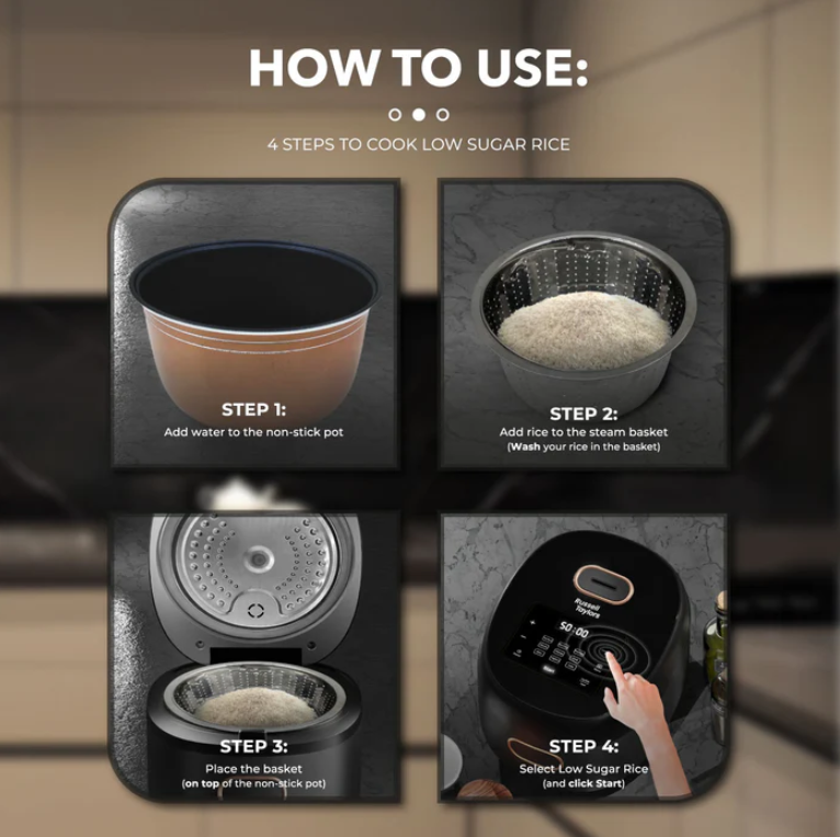 Russell Taylors 1.2L Low Sugar RIce Cooker RC9