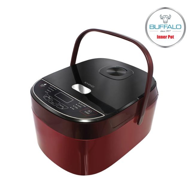 Khind 1.8L Anshin Fuzzy Logic Jar Rice Cooker with buffalo stainless steel RCM18SS