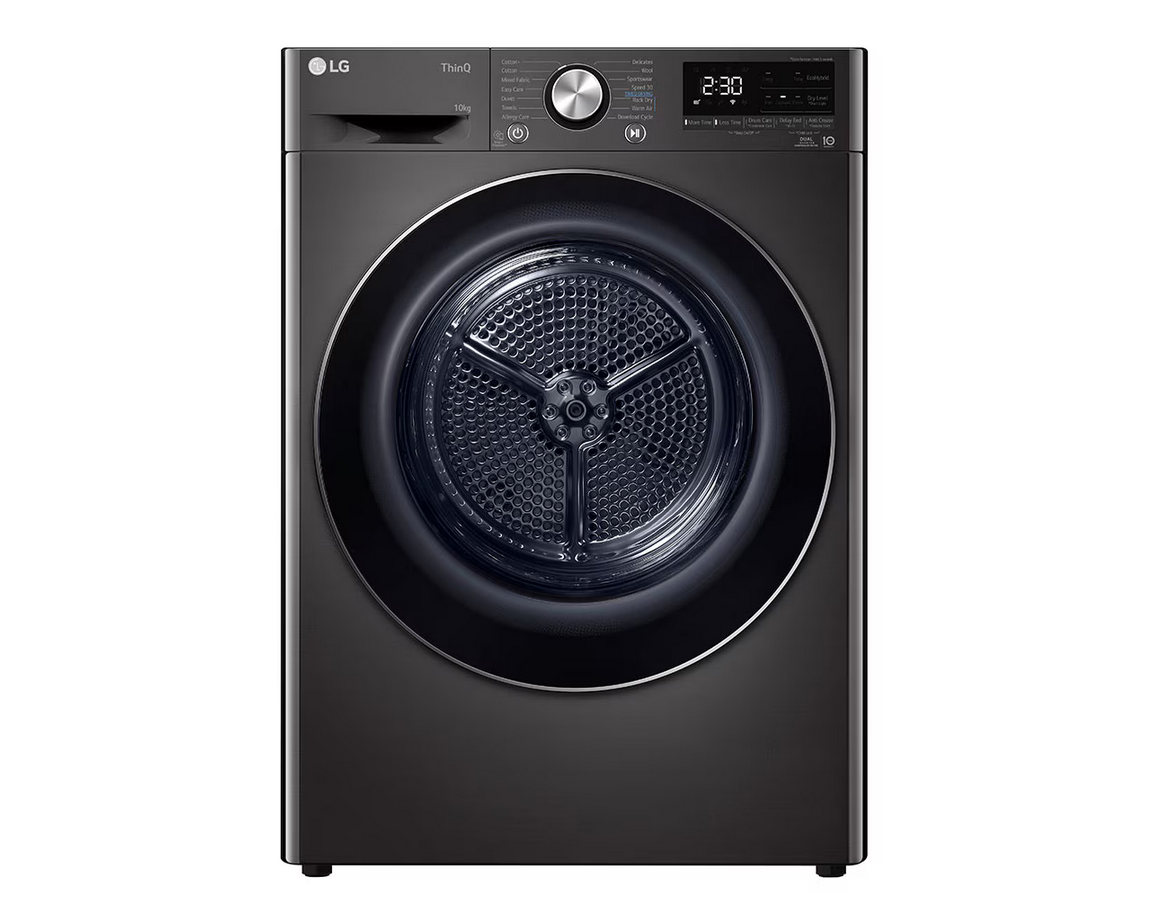 LG RH10VHP2B 10kg Dual Inverter Heat Pump™Dryer with Auto Cleaning Condenser