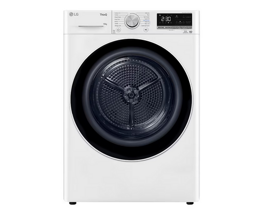 LG RH10VHP2W 10kg Dual Inverter Heat Pump™Dryer with Auto Cleaning Condenser (White)